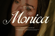 Monica Elegant Script Font, a Script Font by Elegant Font (Thumbnail 1 of 8)