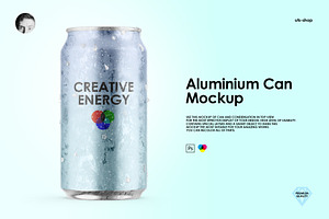 Aluminium Can Mockup