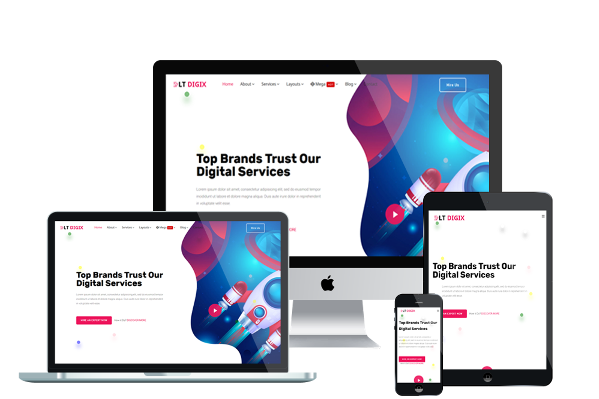 LT Digix Marketing WordPress Theme, a WordPress Template by LTheme (Photo 2 of 2)
