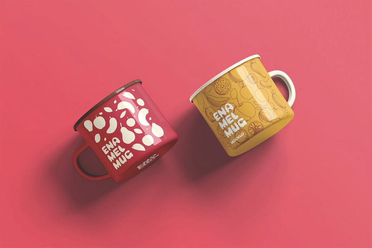 Enamel Mug Mockup, a Cups & Container Mockup by DesignRushMarket (Photo 3 of 13)