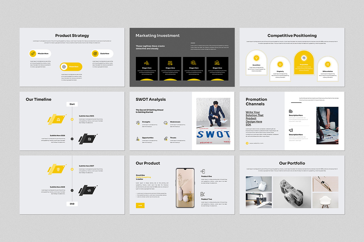 Marketing Plan PowerPoint Template, a Marketing Template by CreativeSlides (Photo 4 of 6)
