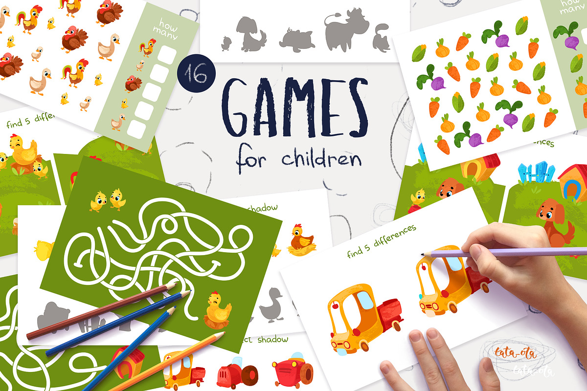 Games for children, an Animal Illustration by tata_ota (Photo 1 of 5)