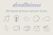 80 Hand Drawn Vector Icons, an Icon by Jamie Pickering (Thumbnail 1 of 5)