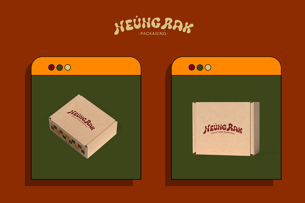 Neung Rak Display Typeface, a Handwritten Font by Casloop Studio (Photo 15 of 15)