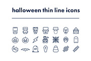 Halloween Thin Line Icon Pack, an Icon by courtcald (Thumbnail 2 of 2)