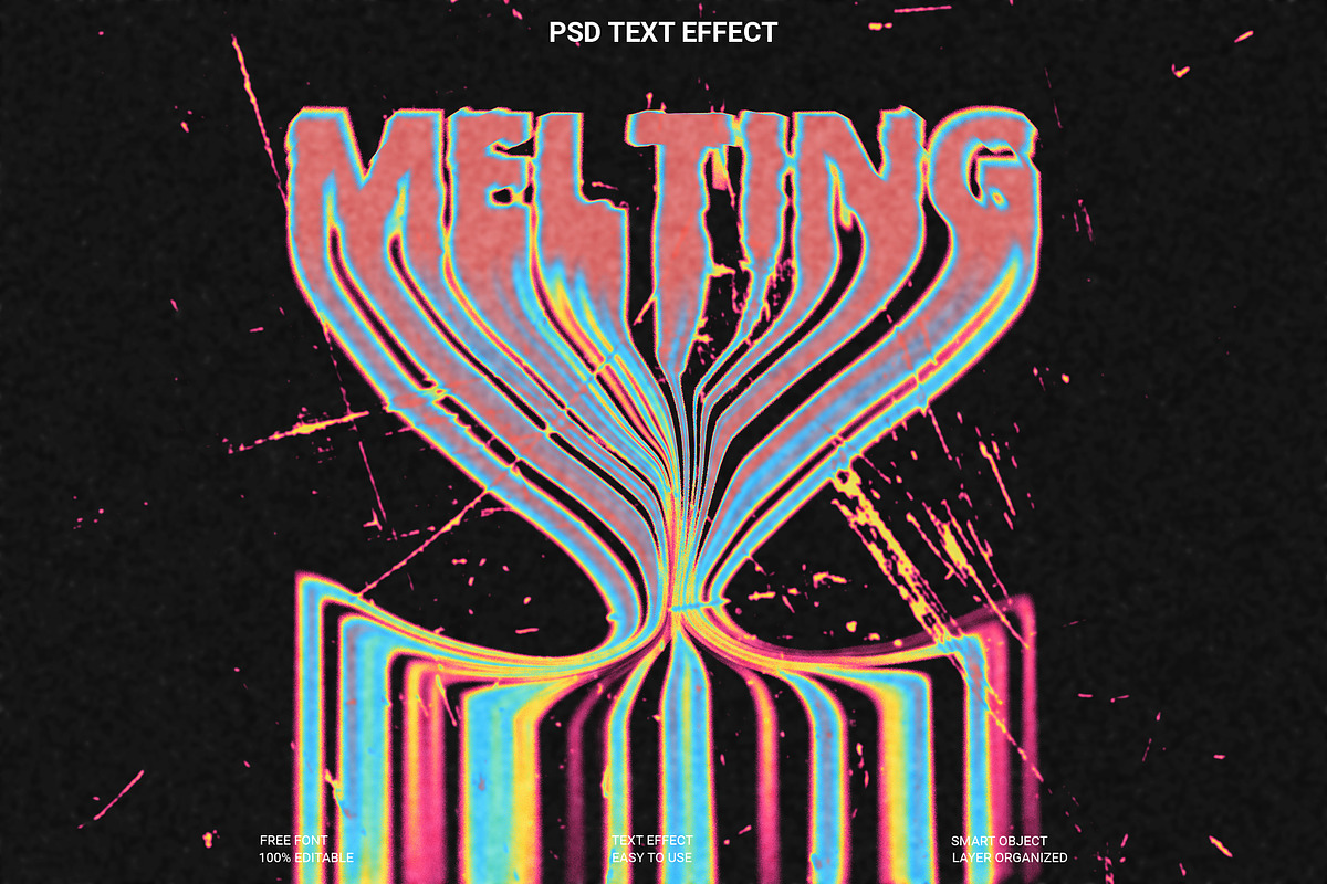 Warped Psychedelic Text Effect, a Layer Style Add-On by Imamul001
