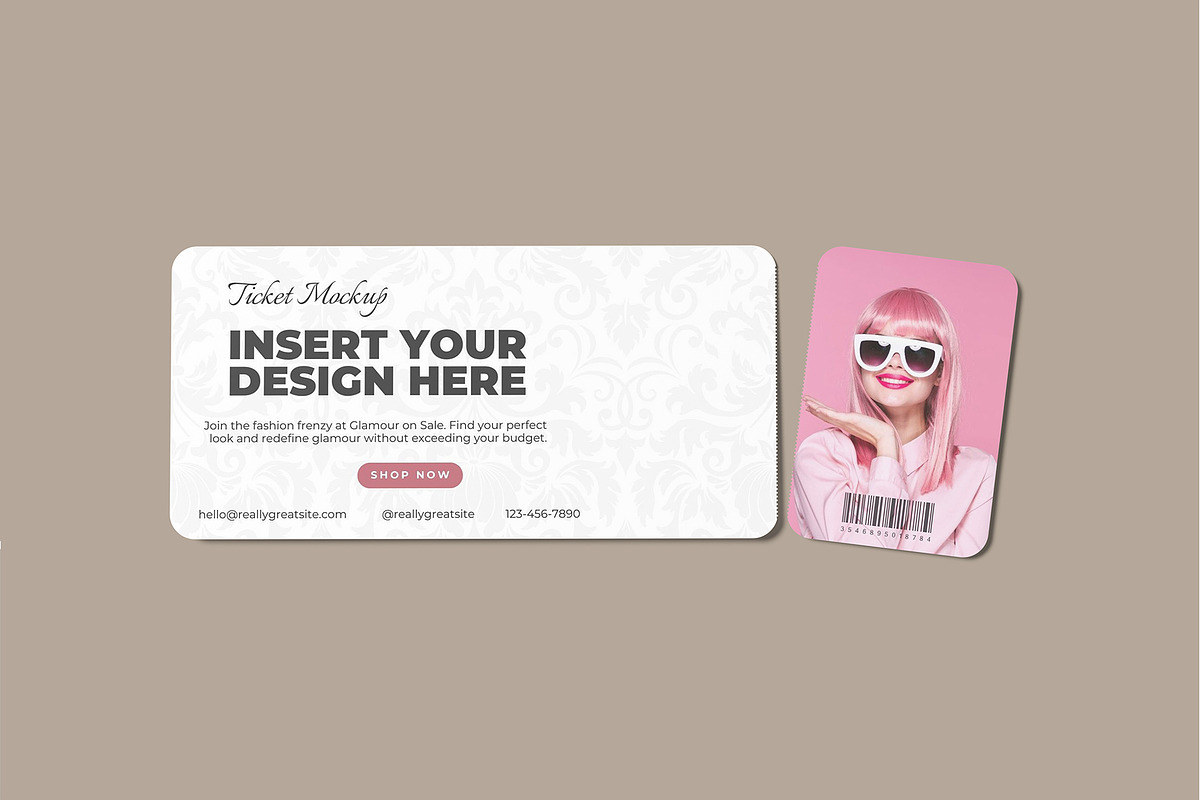 Ticket Mockup, a Print Template by rizalamora (Photo 6 of 11)