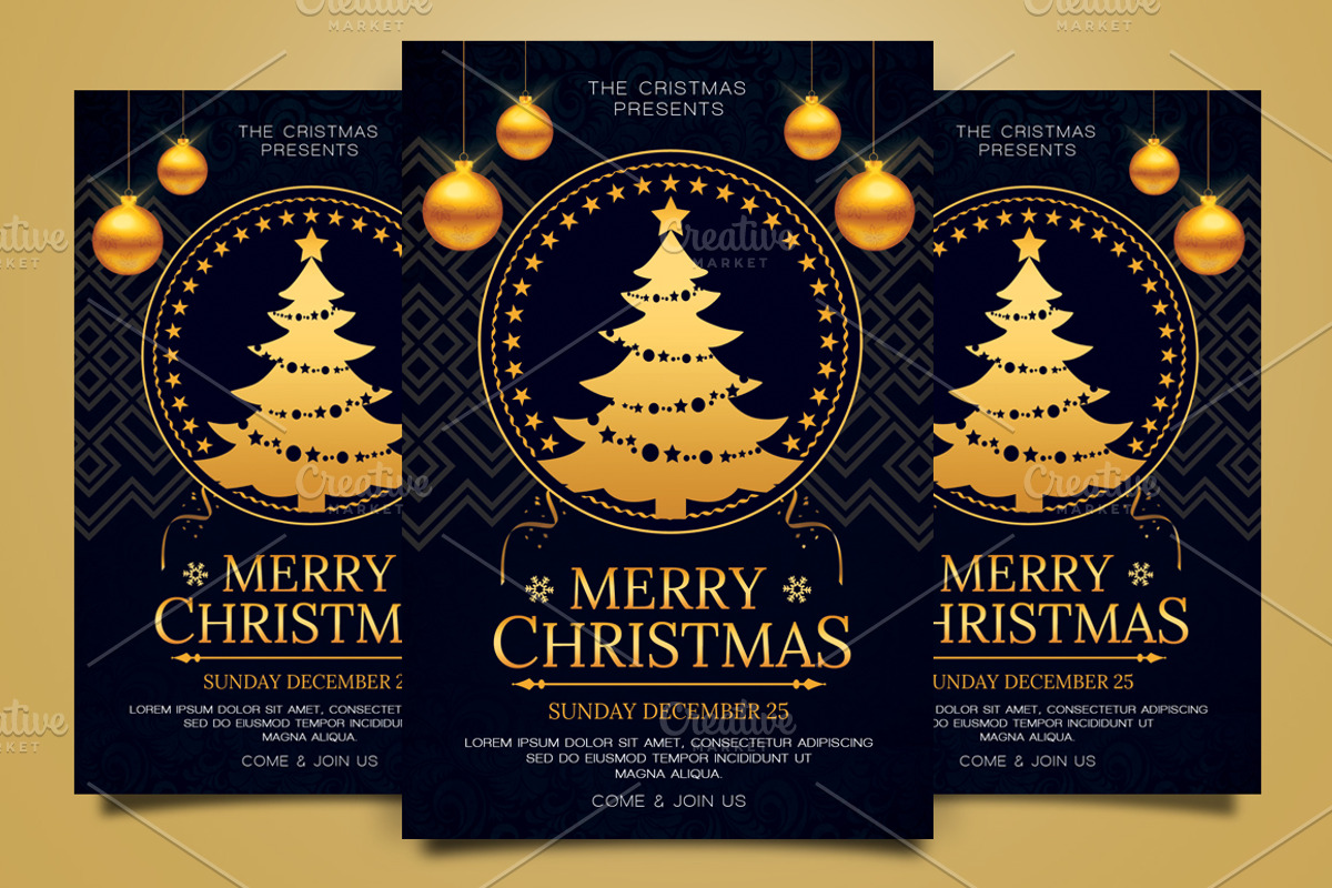Merry Christmas Flyer, a Flyer Template by AyumaDesign (Photo 1 of 3)