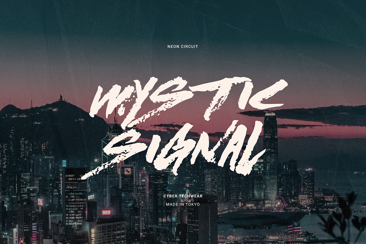 Stroke | Cyber Brush Font, a Handwritten Font by Ardana Creative (Photo 11 of 14)
