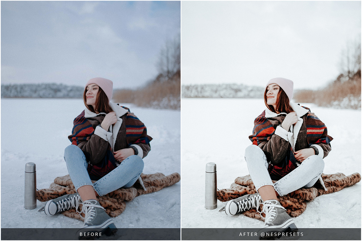 WINTER BRIGHT LIGHTROOM PRESETS, an Action Add-On by Nes Design Co (Photo 6 of 10)