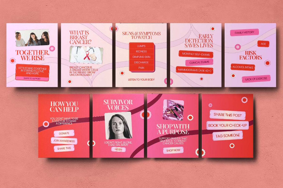 Breast Cancer Awareness Instagram Ca preview 2