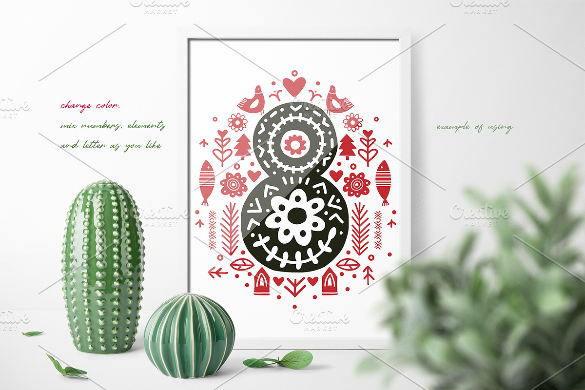 Folk Nordic Art Stamps for Procreate, a Brush Add-On by sundrameda (Photo 7 of 9)