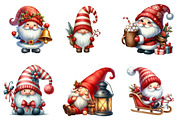 Red And White Gnome Clipart, an Illustration by SinaCreation (Thumbnail 5 of 7)