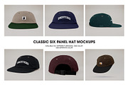 Classic Six Panel Hat Mockups, a Hat Mockup by made_by_nope (Thumbnail 1 of 7)