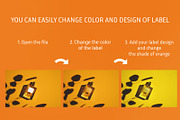 Perfume bottle mockup Orange mood, an Advertising Mockup by ShooShooShop (Thumbnail 3 of 3)