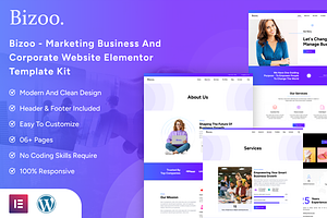 Bizoo - Corporate Elementor Kit, a WordPress Template by Techeshta Solutions