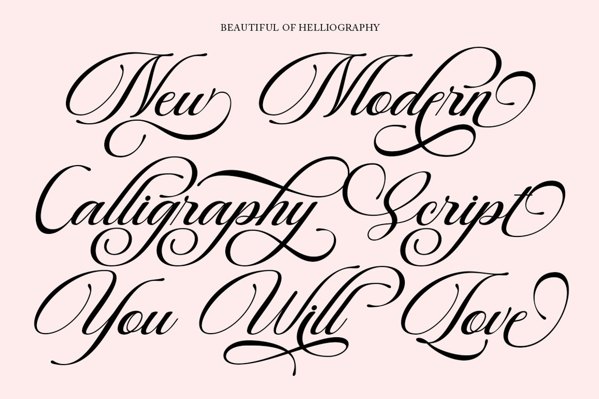 Beautiful Heliography Script, a Script Font by Has_rizal (Photo 8 of 12)