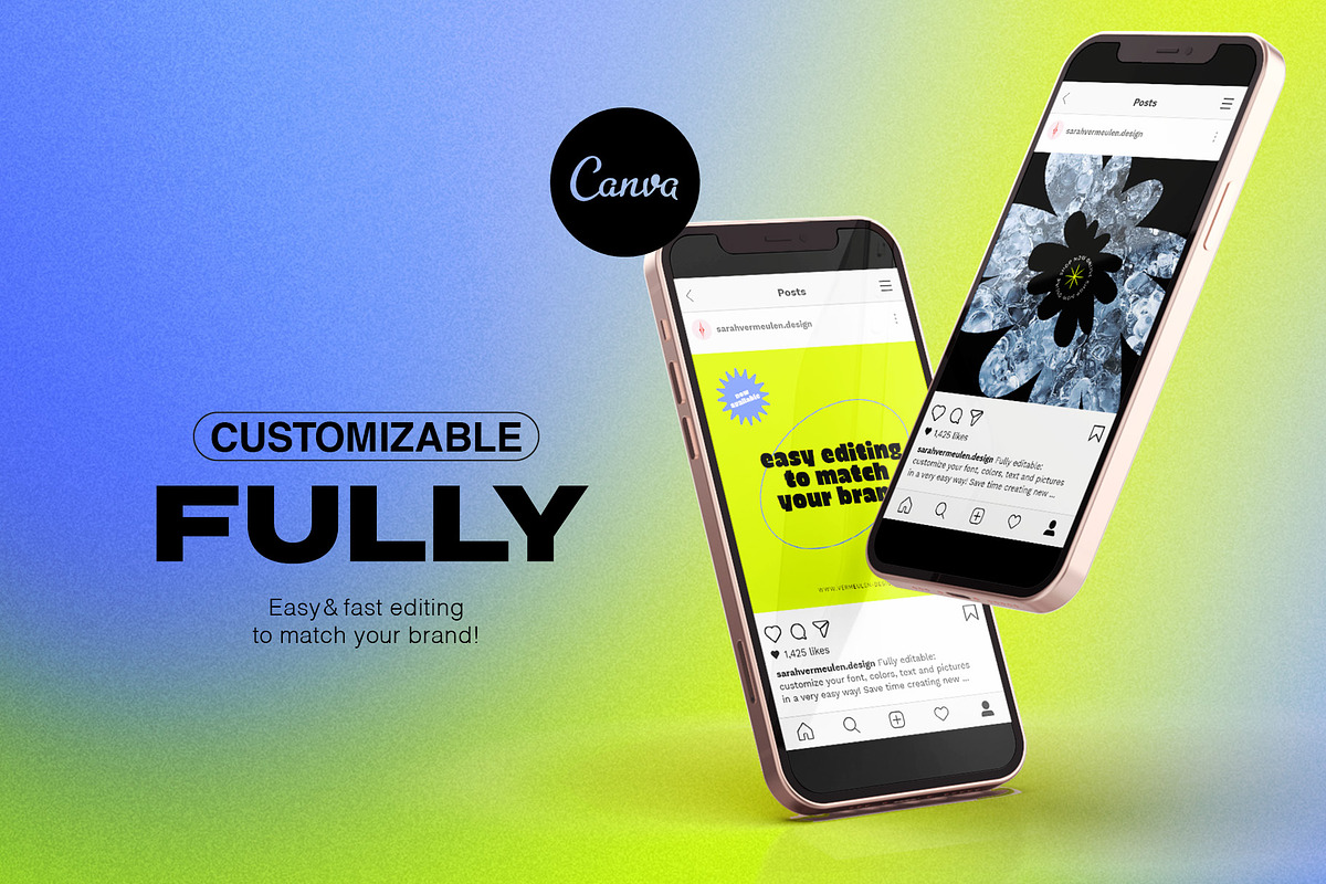 Instagram Social Media CANVA Bold, a Social Media Template by Vermeulen Design Studio (Photo 2 of 5)