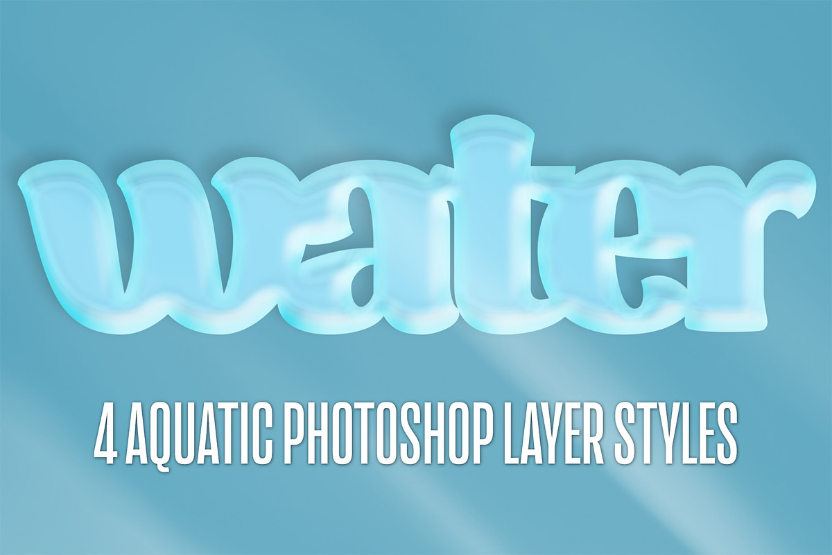4 Water Photoshop Layer Styles, a Layer Style Add-On by P-G-H (Photo 3 of 4)