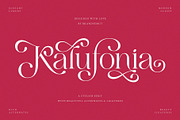 Kalufonia || Stylish Display Serif, a Serif Font by BrandSemut (Thumbnail 1 of 14)