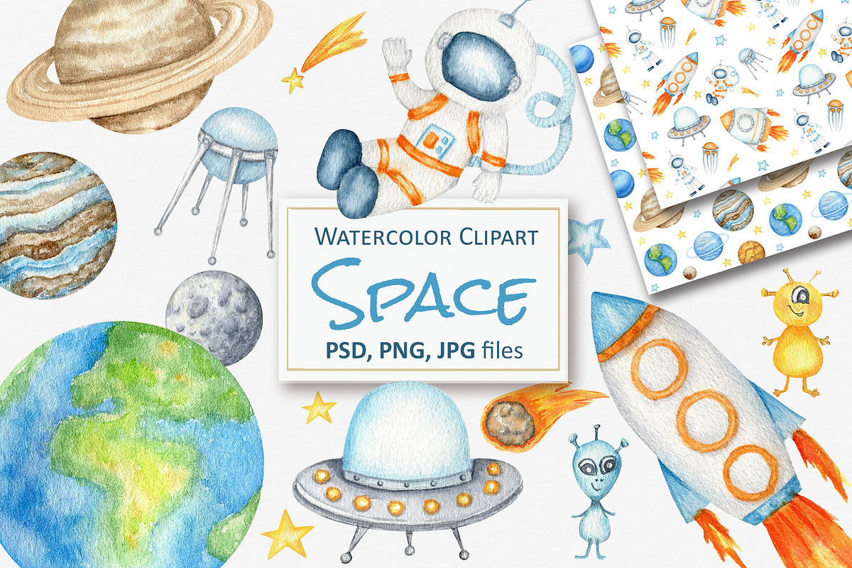 Space Solar System Planets, an Object Graphic by svetlanaARTdreams (Photo 1 of 13)
