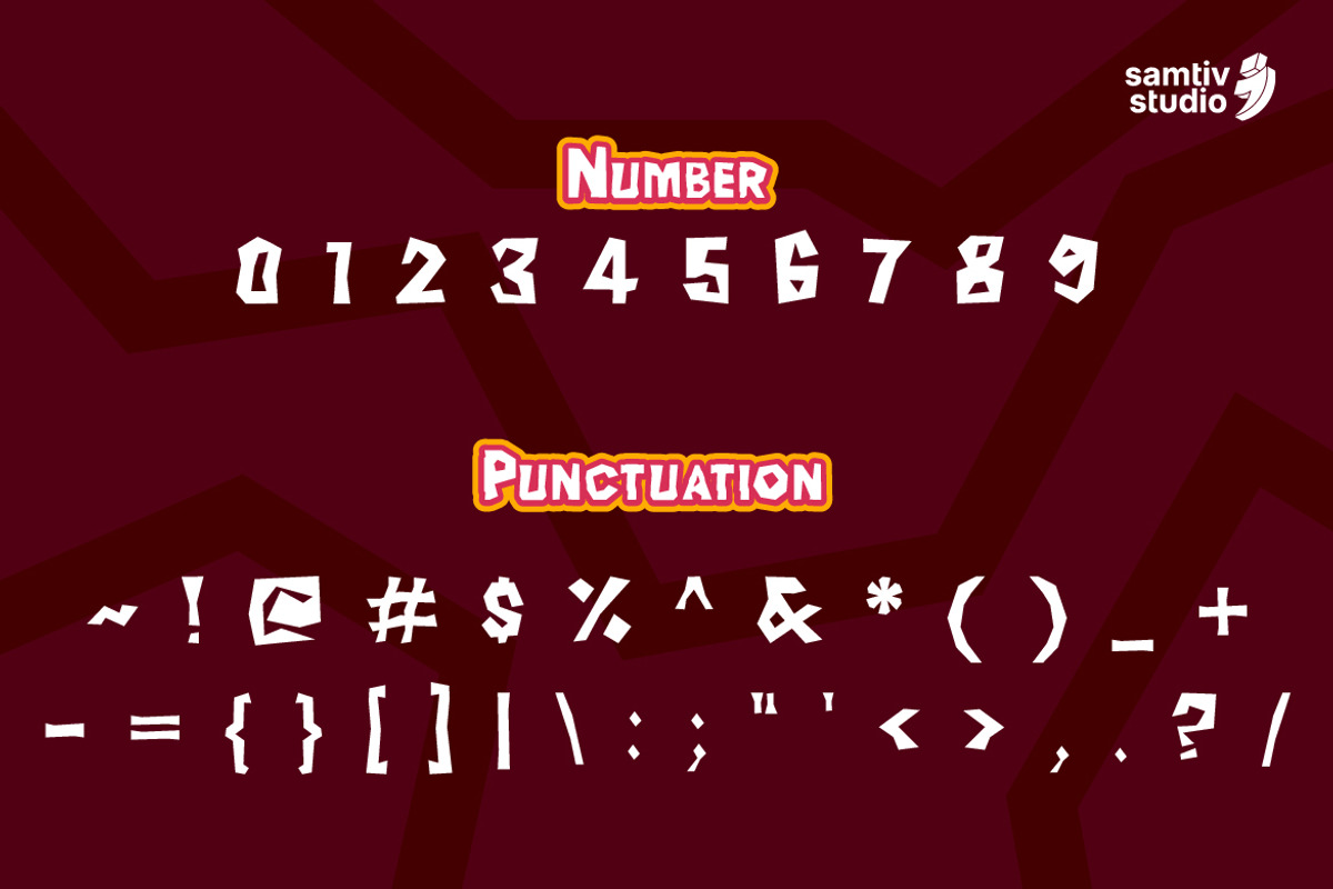 OSREG - A Abstract Display Font, a Handwritten Font by Samtiv Studio (Photo 3 of 6)