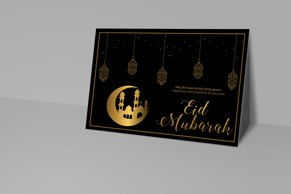 Eid Mubarak Greeting Card - V03, a Card Template by Rimana_Templatehive (Photo 3 of 3)