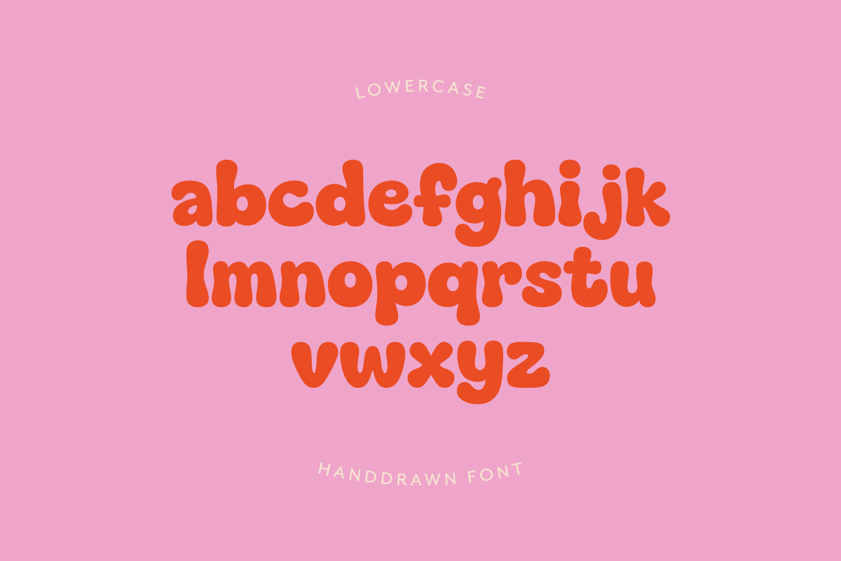 Delphine - Handwritten Bubble Font, a Handwritten Font by The Bumble Box (Photo 3 of 4)