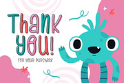 Fox Honey & Fox Honey Outline Fonts, a Handwritten Font by Fox7 By Rattana (Thumbnail 12 of 12)