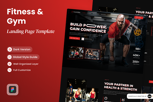 Flexora - Fitness & Gym Landing Page preview 5