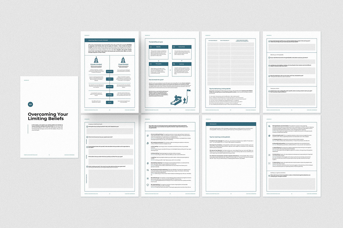 6 Session Coaching Workbook, a Templates & Theme by AndrewPixel