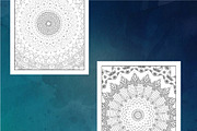 500 UNIQUE MANDALA COLORING PAGES, a Decorative Illustration by ElimesherStudio (Thumbnail 4 of 11)