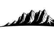 Mountain Skyline Silhouette, an Object Graphic by Designer_Momina (Thumbnail 3 of 20)
