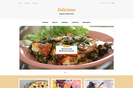 Delicious Tumblr Theme