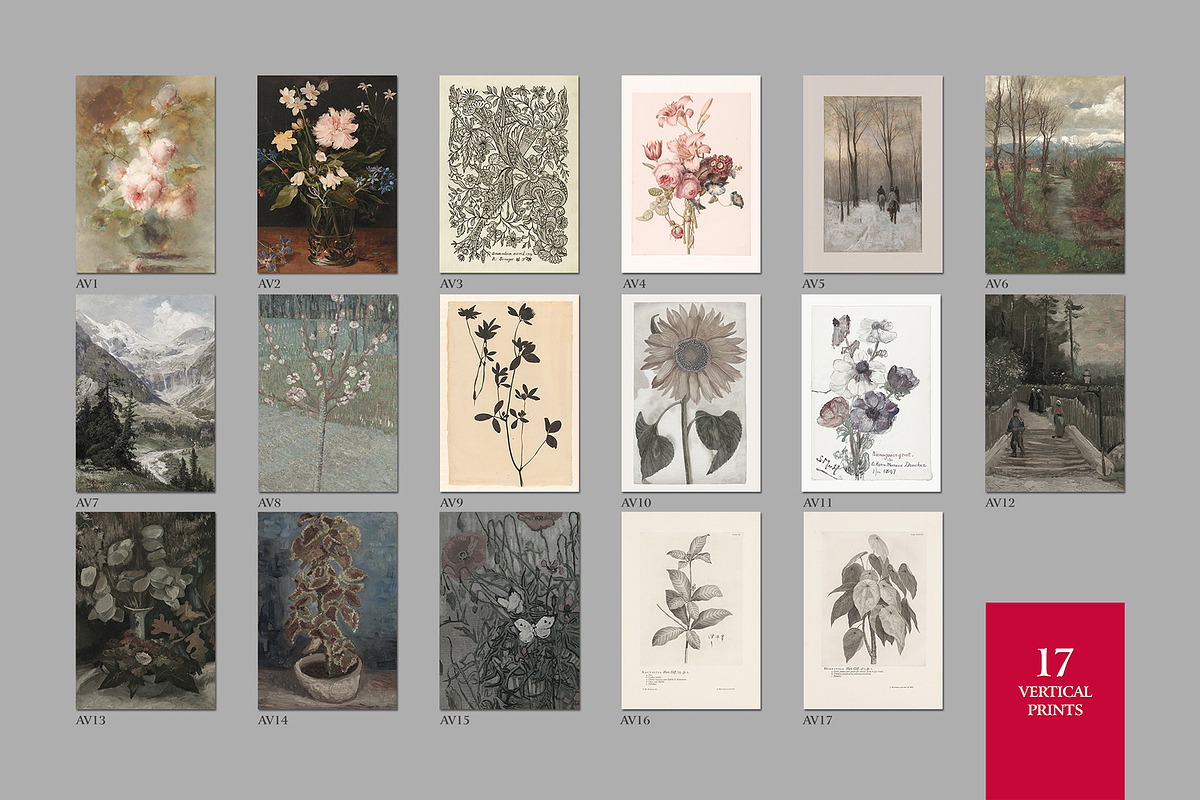 Art Antique Bundle. 36 Prints, a Background Graphic by Easybrandz (Photo 4 of 8)