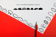 Cloud Doodles - Dingbats Font, a Symbol Font by WADLEN (Thumbnail 7 of 7)
