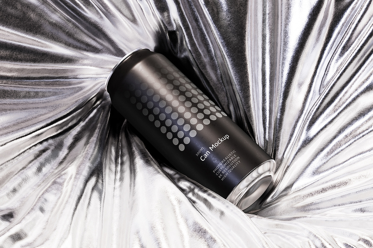 500ml Can Mockup | Foil Scene, a Packaging Mockup by AY Mock-Ups (Photo 1 of 7)