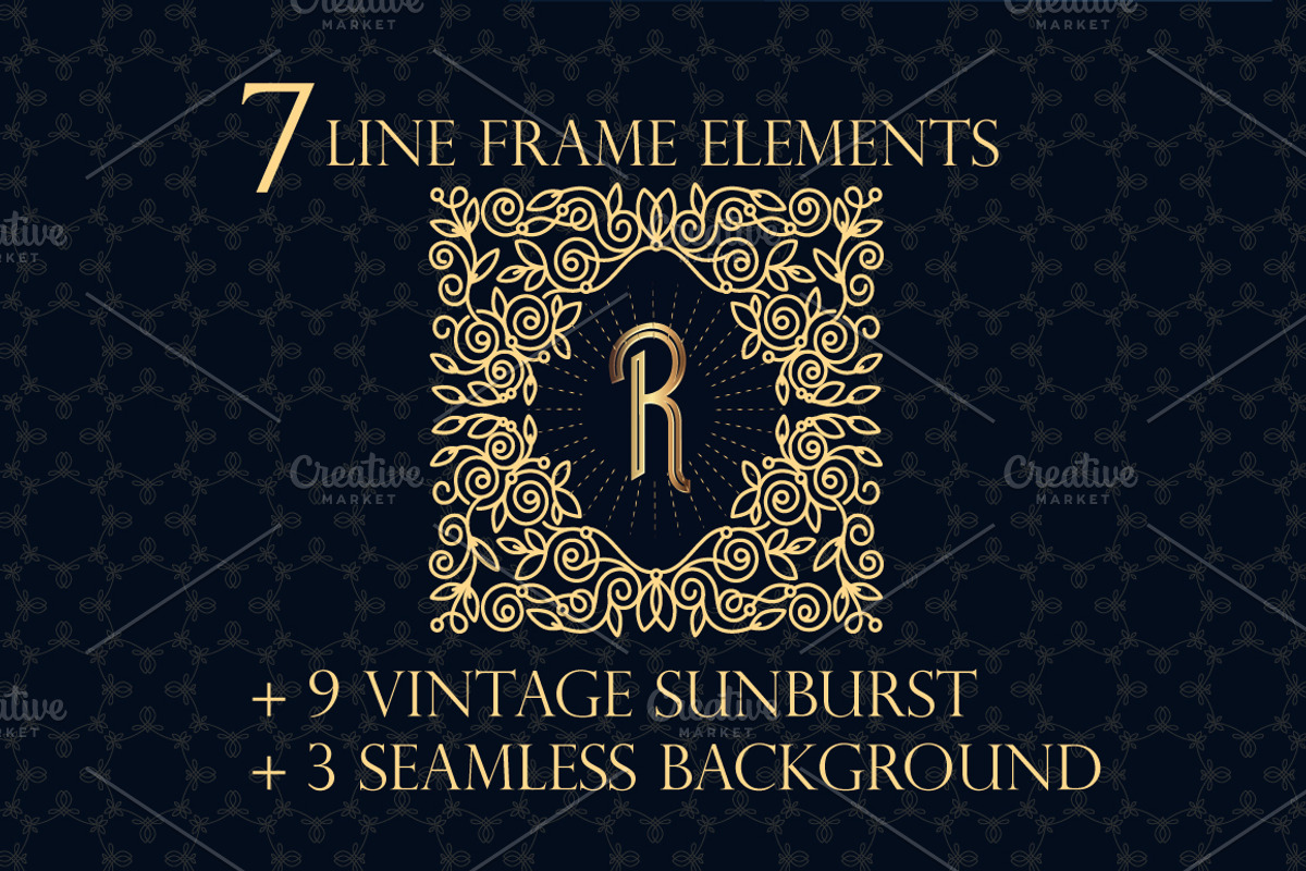 Line frame elements, an Object Graphic by Vikpit (Photo 1 of 7)