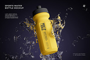 Sports Water Bottle Mockup, a Packaging Mockup by Artnivora.Std (Thumbnail 1 of 6)