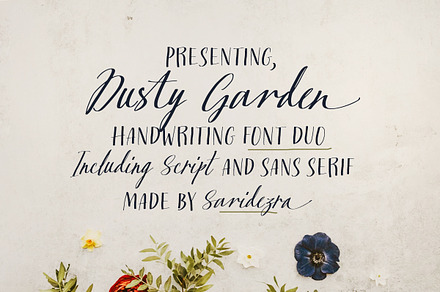 Dusty Garden - Handwriting Font Duo