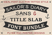 Sailors Diary Font Bundle, a Sans Serif Font by BAD TASTE (Thumbnail 1 of 14)