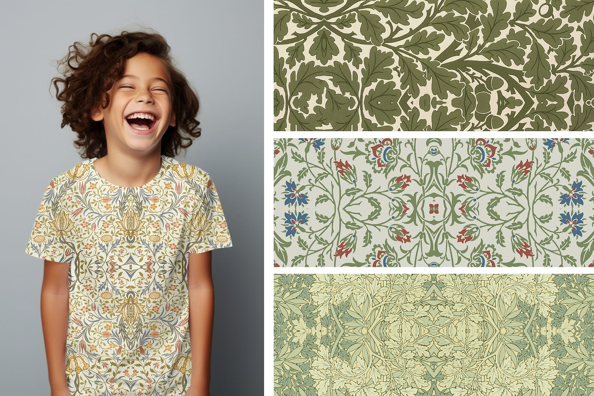 William Morris Seamless Pattern 16, a Pattern Graphic by ARTOZEN DIGITAL (Photo 6 of 16)