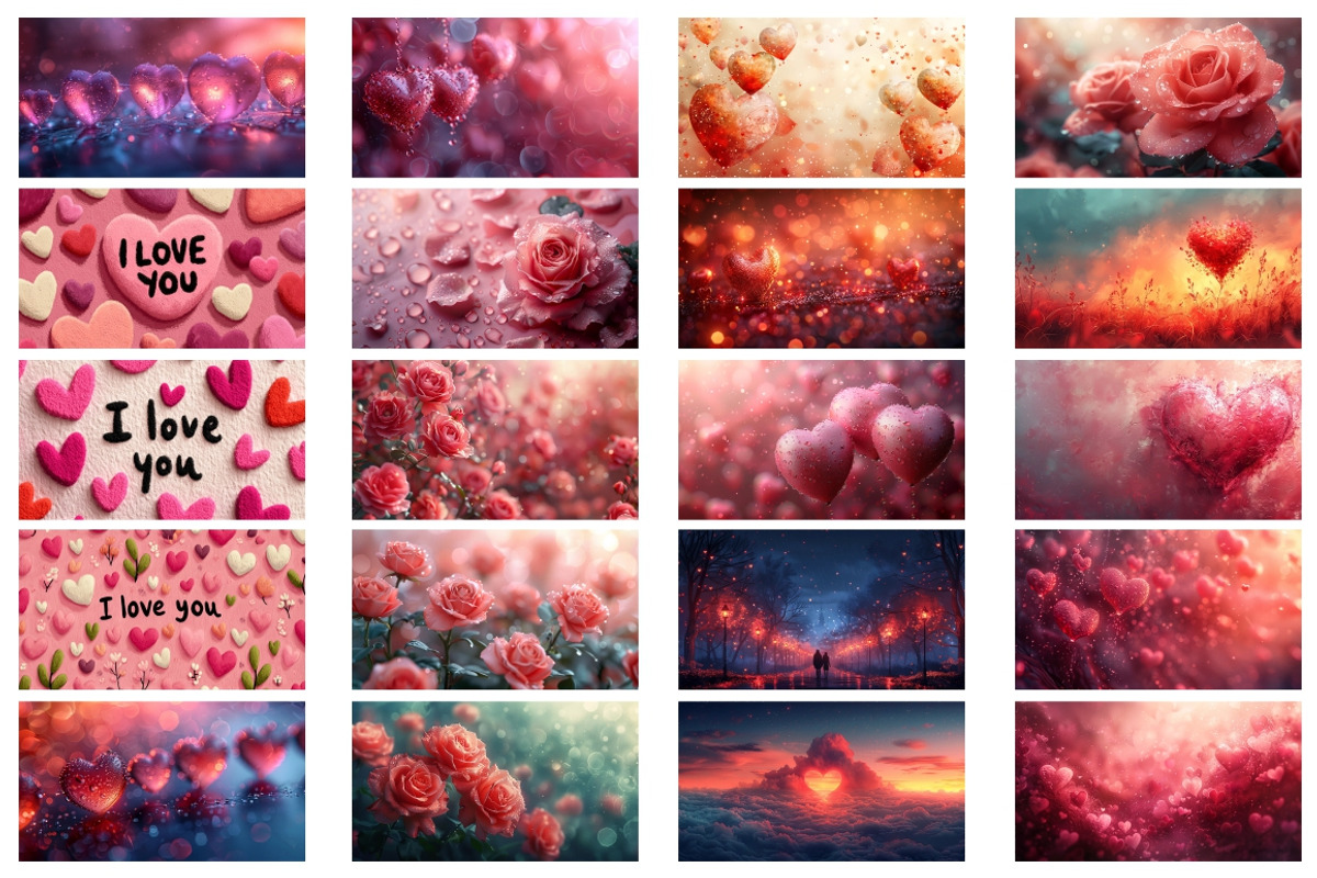 400 Valentine's Day Love backgrounds, a Background Graphic by Nocturnal Wolf (Photo 8 of 31)