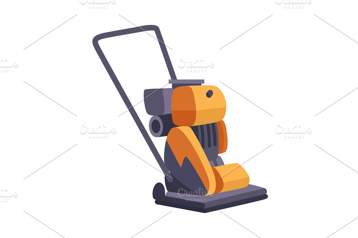 Vibrating rammer Compactor, an Illustration by Things for designers