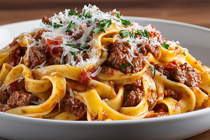 Italian tagliatelle pasta, a Food & Drink Photo by MistyDay