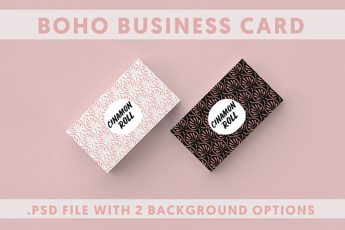 SALE! 2 Boho Business Card Template, a Business Card Template by Anis Illustration (Photo 1 of 3)