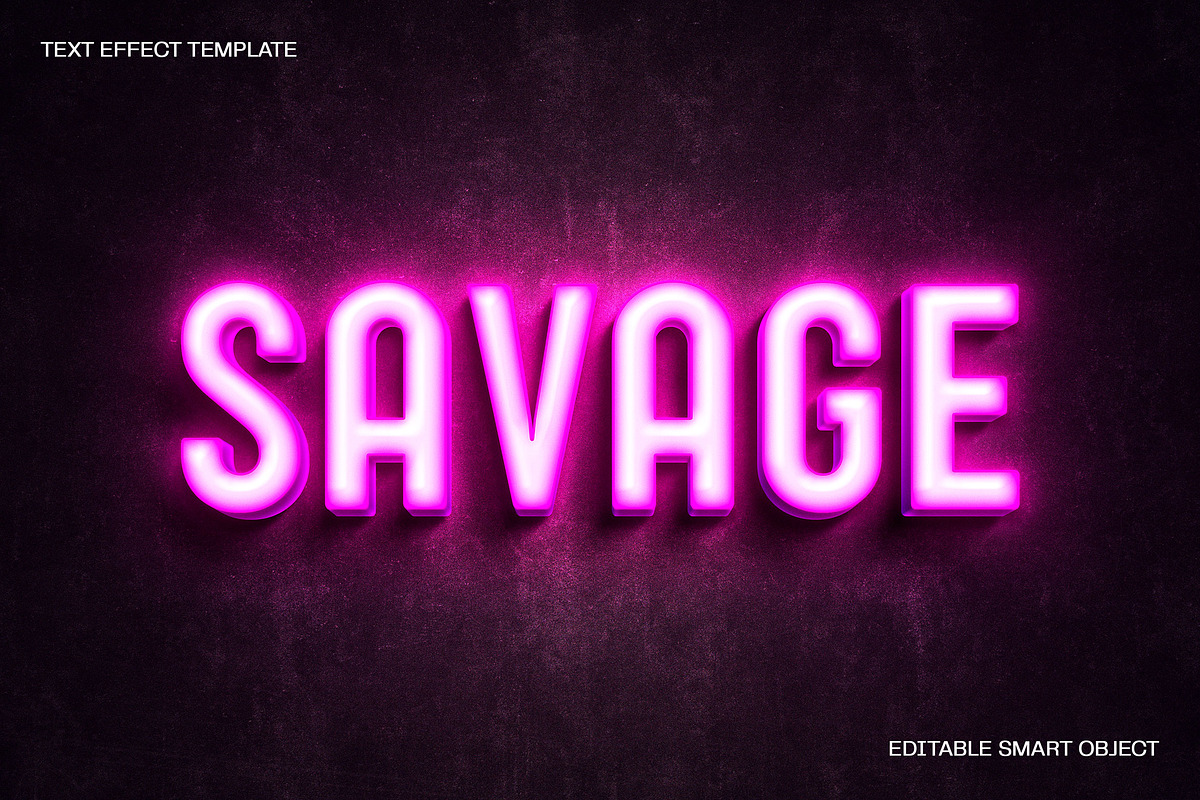Pink Neon Light Text Effect, a Layer Style Add-On by dokudokunomi (Photo 1 of 4)