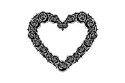 Floral Heart Wreath SVG Bundle, an Illustration by Gaye Art (Thumbnail 29 of 31)