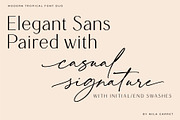 Modern Tropical Font Duo Logo Script, a Sans Serif Font by Mila Garret (Thumbnail 2 of 14)