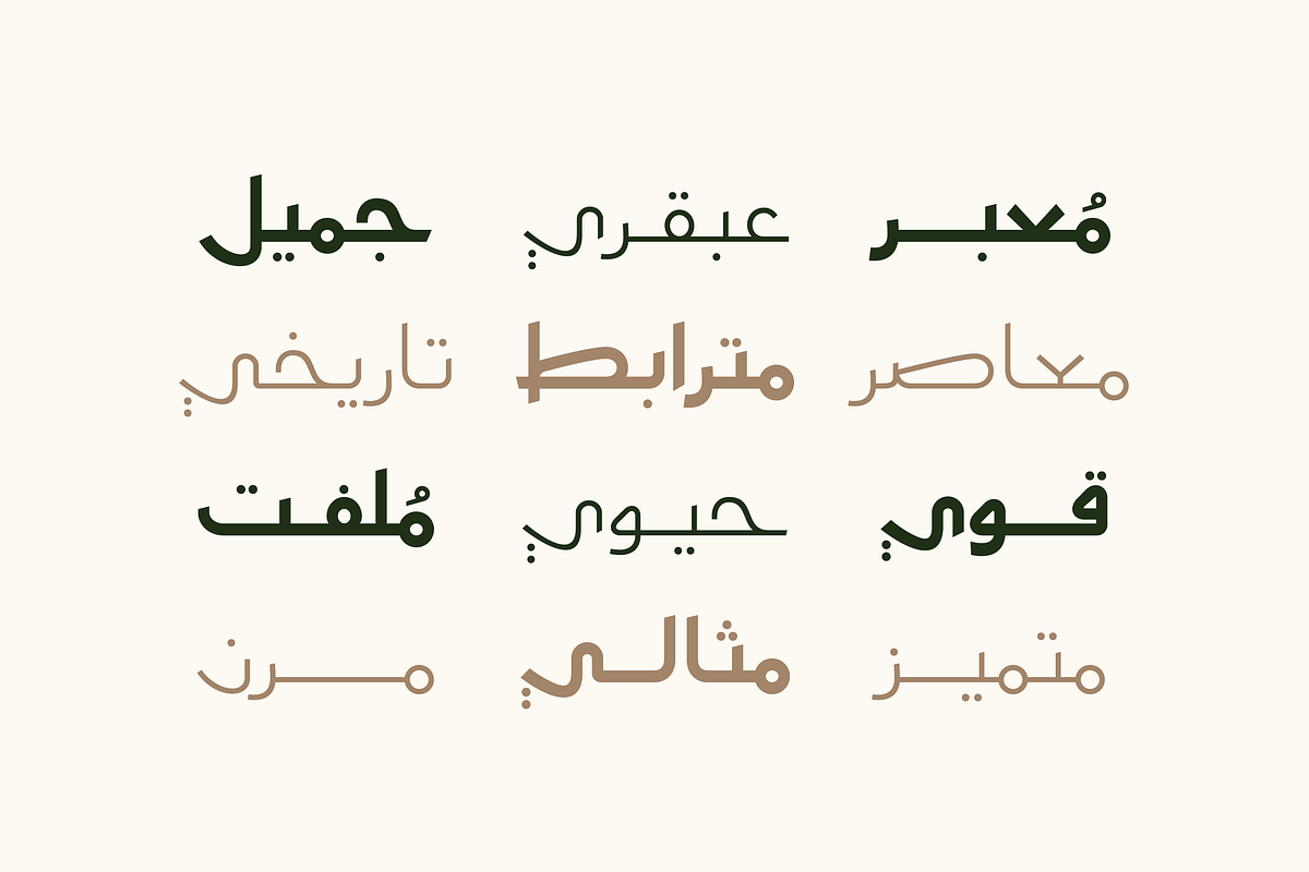 Moltaqa - Arabic Typeface, a Script Font by Mostafa El Abasiry (Photo 8 of 12)